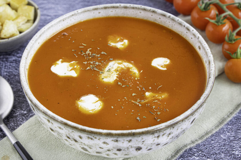 Schnelle Tomatensuppe