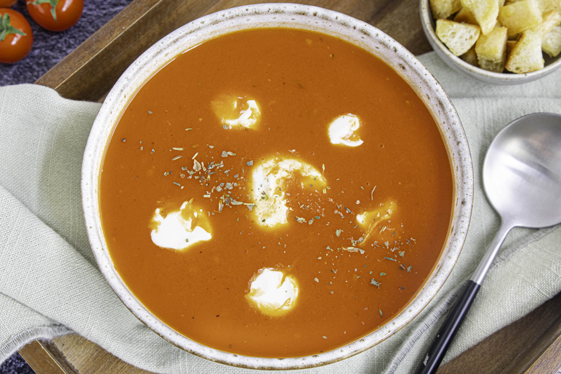 Schnelle Tomatensuppe: ganz einfach zubereitet