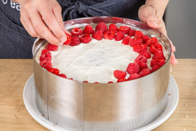 Himbeeren platzieren