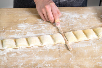 Maultaschen abtrennen