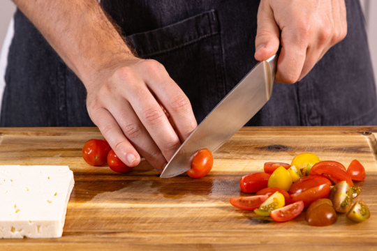 Tomaten vierteln