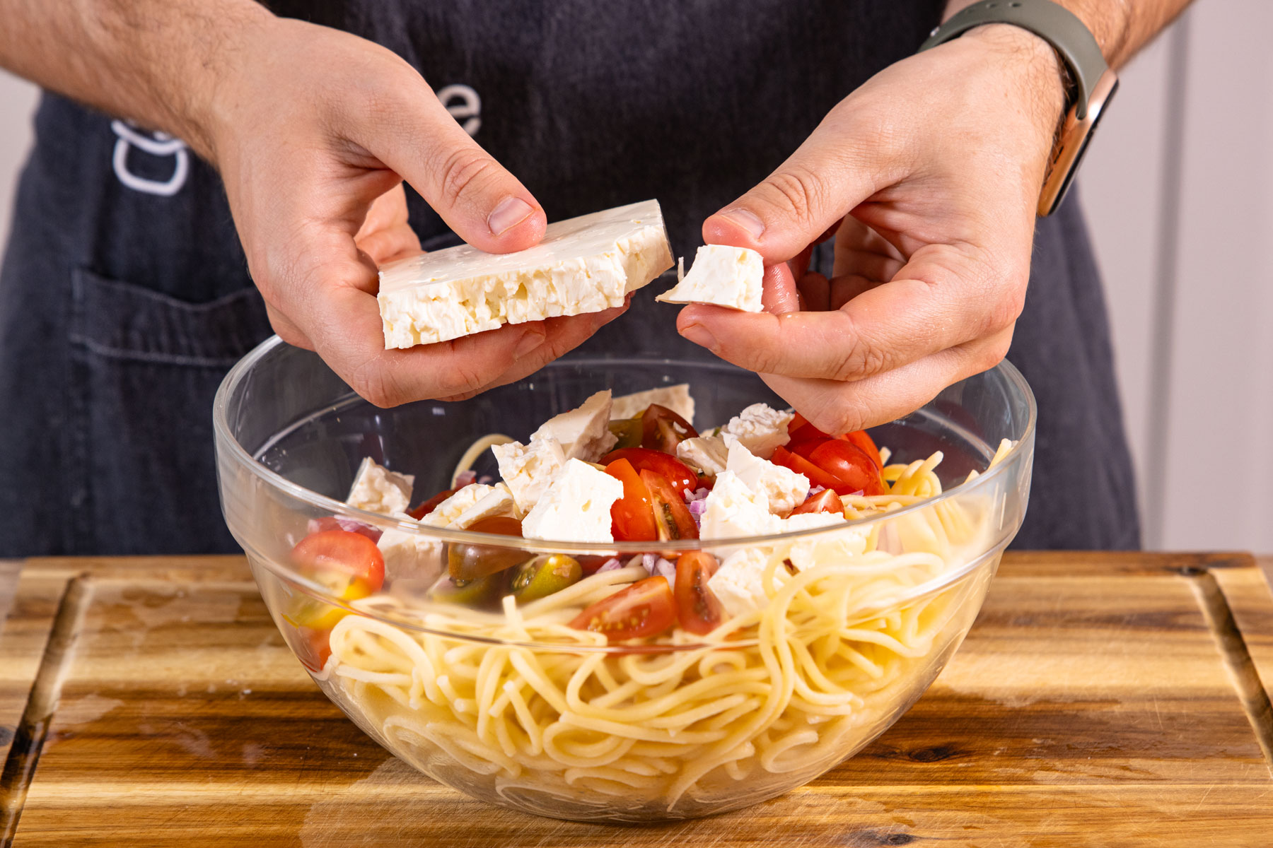 Feta zerbröseln