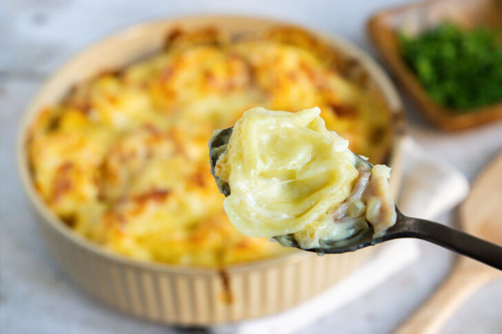 Tortellini-Auflauf mit Schinken-Käse-Sahne-Soße