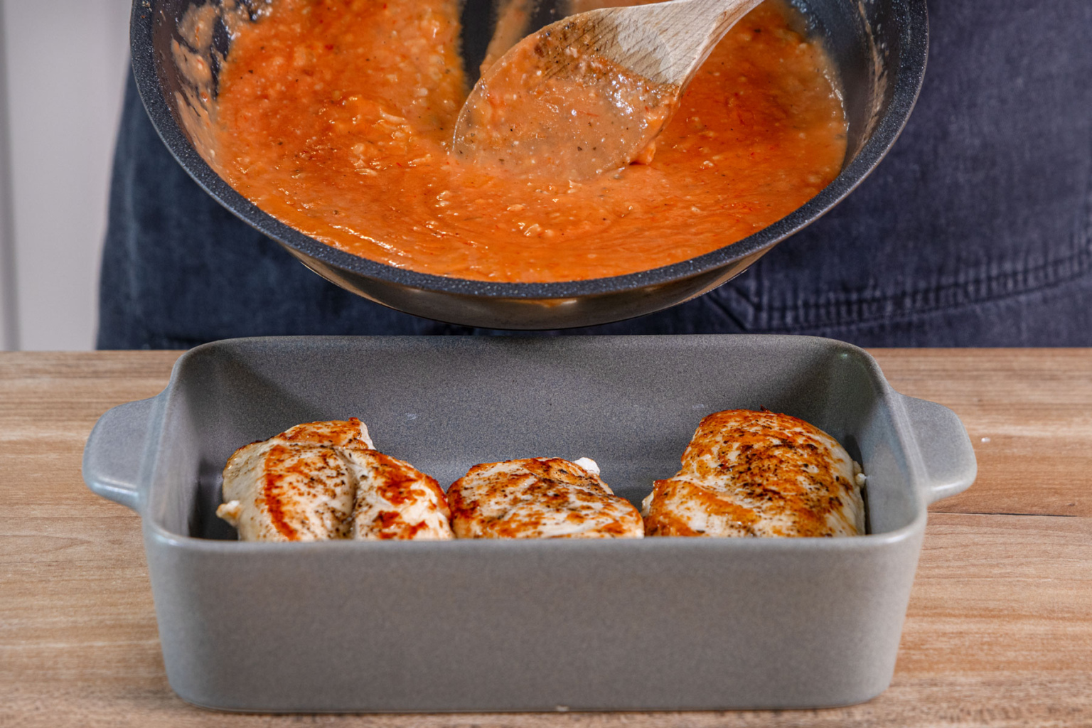 Überbackene Hähnchenbrust | Rezept Überbackene Hähnchenbrust | Rezept