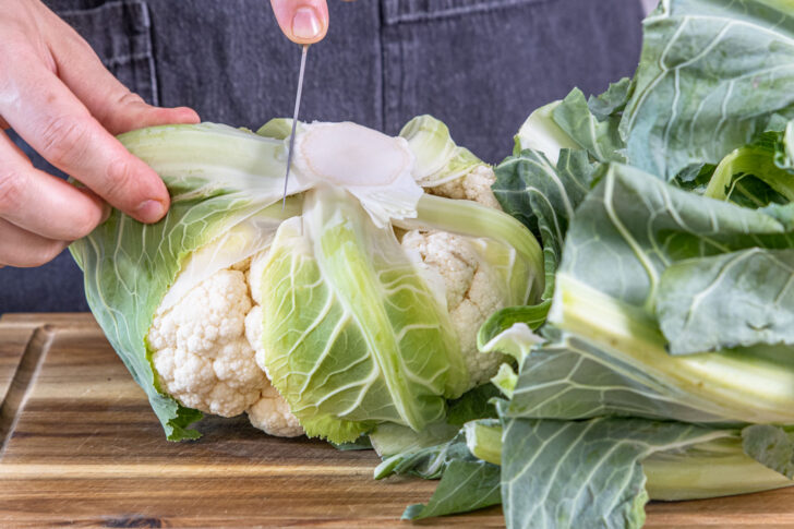 Blumenkohl putzen