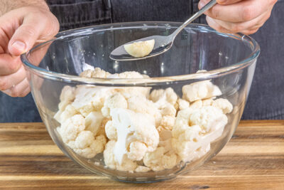 Knoblauch dazugeben