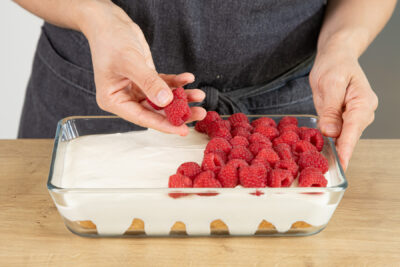 Himbeeren verteilen