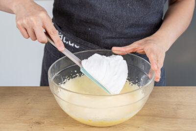 Eischnee unterheben