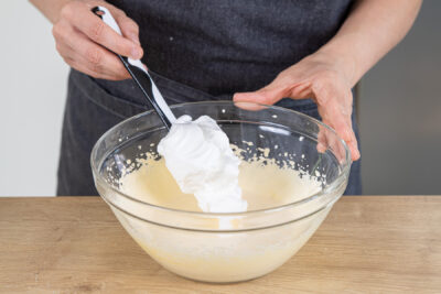 Eischnee unterheben