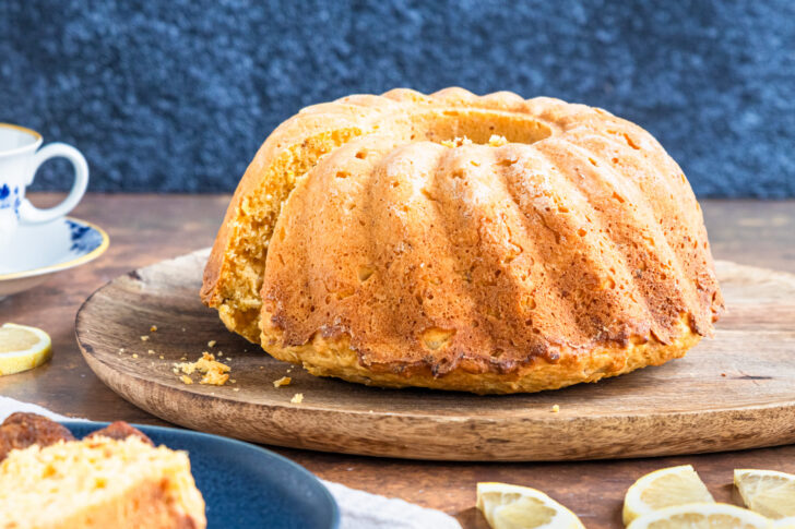 Zitronenkuchen ohne Zucker