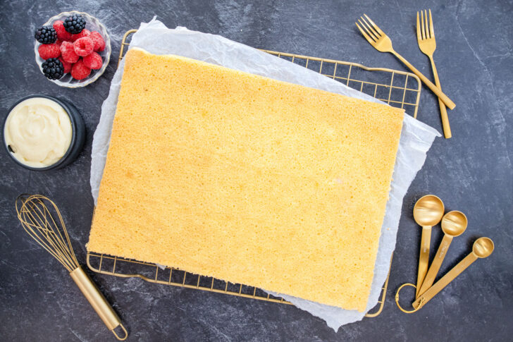 Biskuitboden für ein Backblech