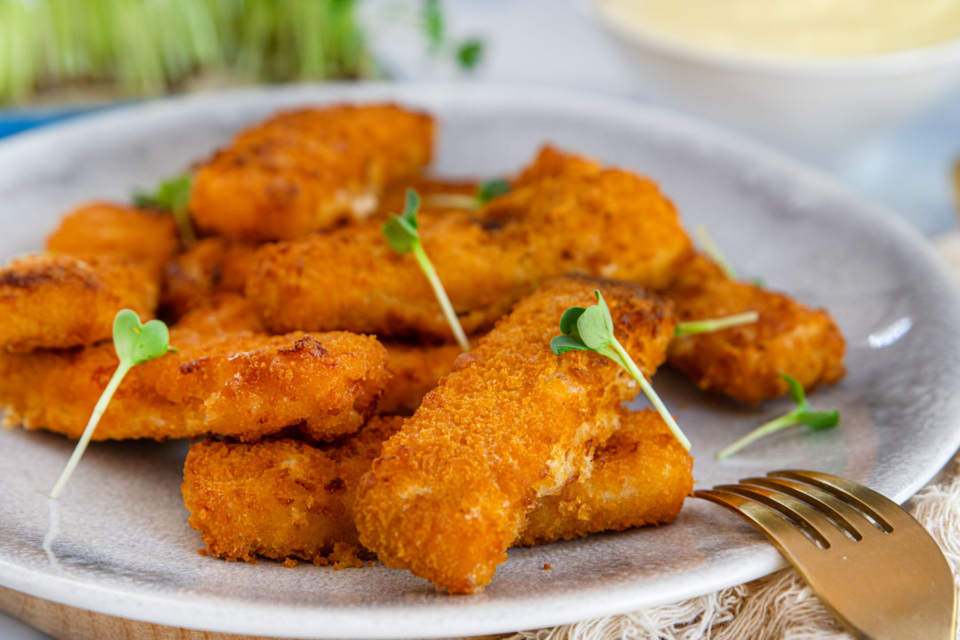 Fischstäbchen aus der Heißluftfritteuse | Rezept
