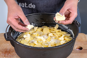 Butterflocken zupfen
