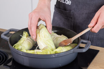 Krautwickel anbraten