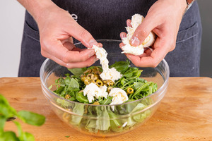 Mozzarella dazugeben