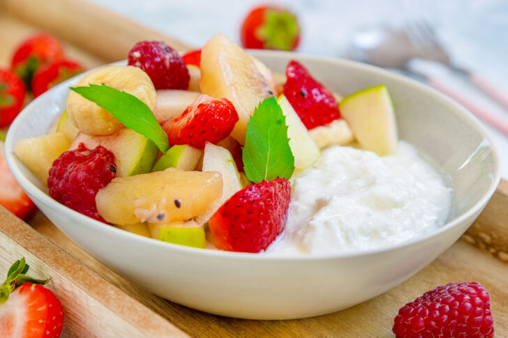 Obstsalat mit Joghurt