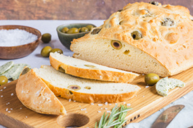 italienisches Olivenbrot ohne Hefe