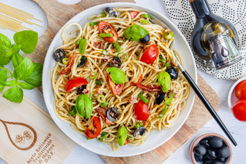 Pastasalat mit Balsamico