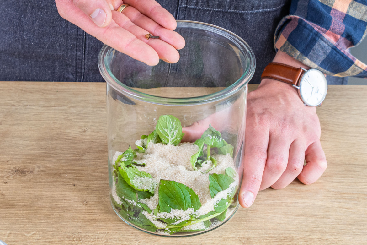 Pfefferminzlikör selber machen | Rezept