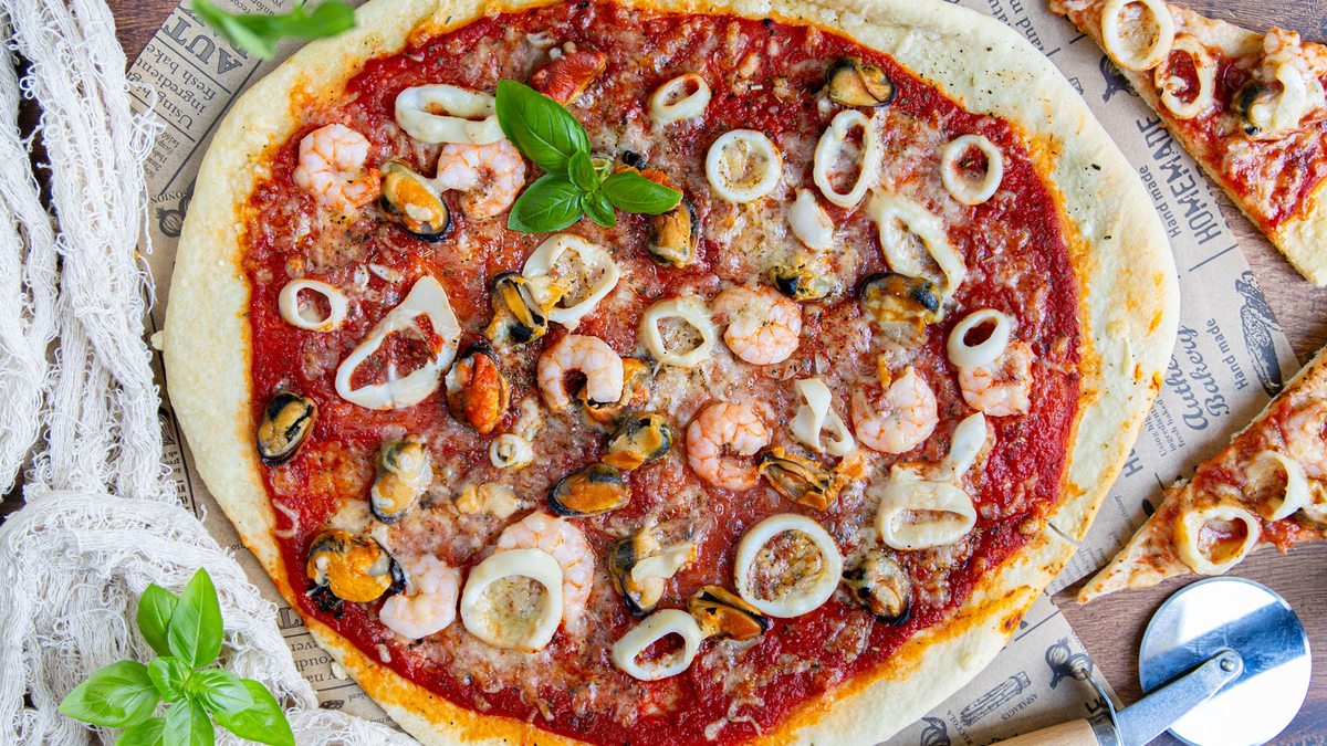 Pizza Frutti Di Mare: Rezept für Meeresfrüchte-Pizza