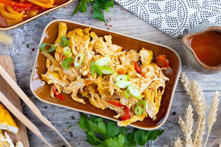 Pulled Chicken aus dem Dutch Oven