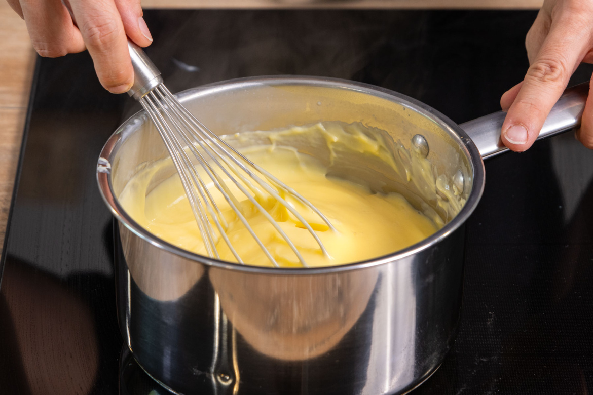 Schneller Apfelkuchen mit Pudding