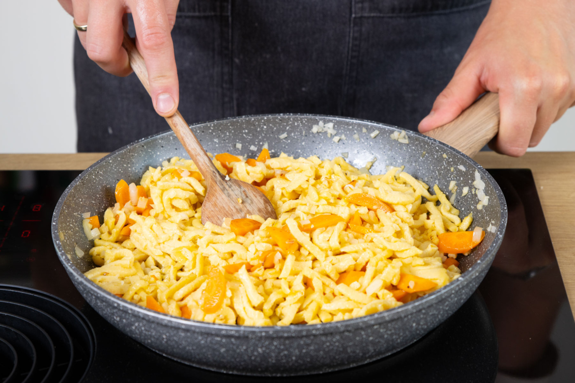 Vegetarischer Gemüse-Spätzle-Auflauf | Rezept