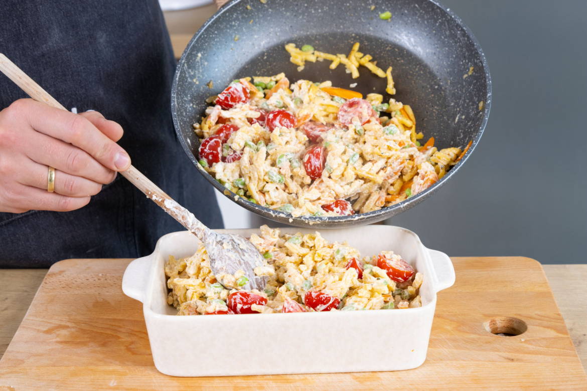 Vegetarischer Gemüse-Spätzle-Auflauf | Rezept