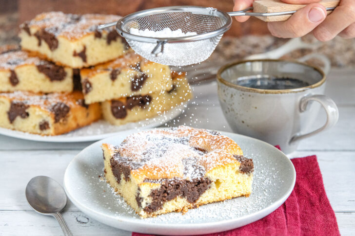 Versunkener Streuselkuchen