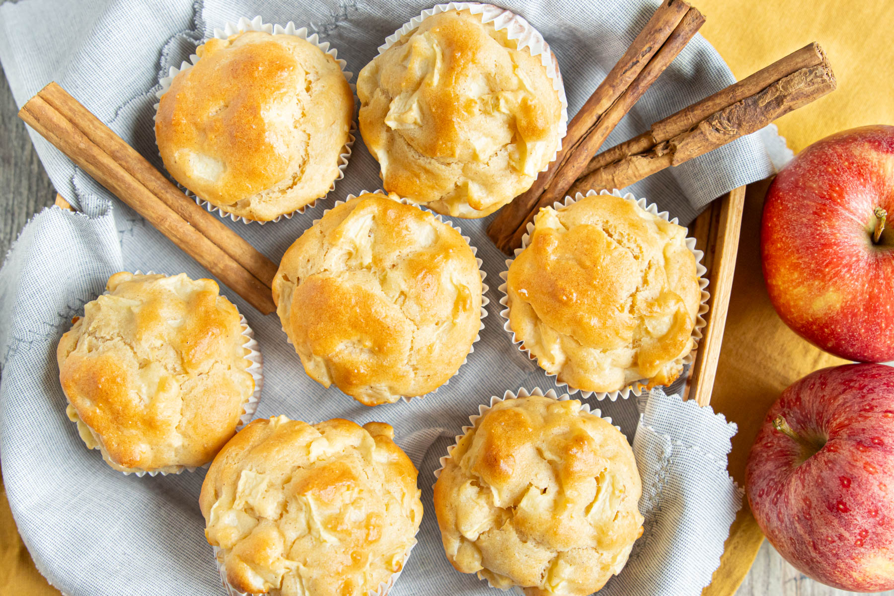 Apfelmuffins ohne Zucker