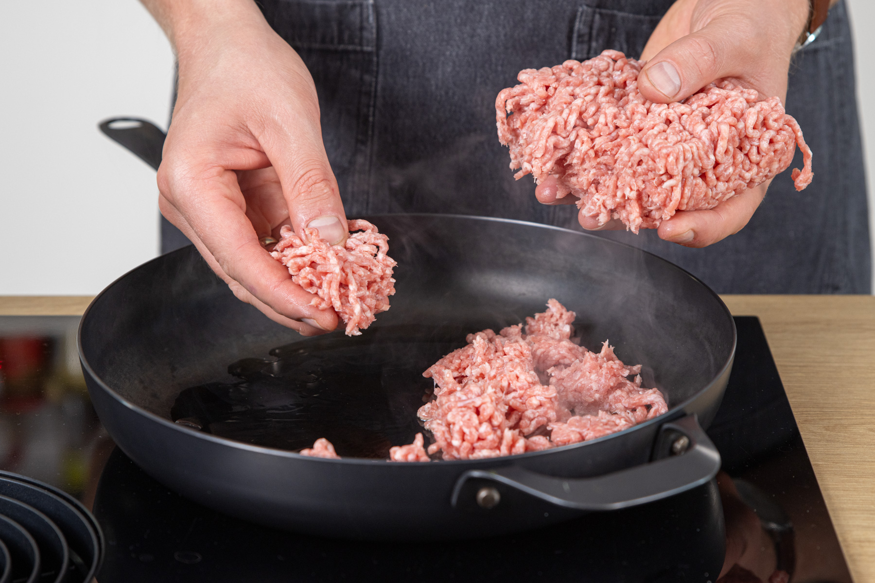 Hackfleisch anbraten