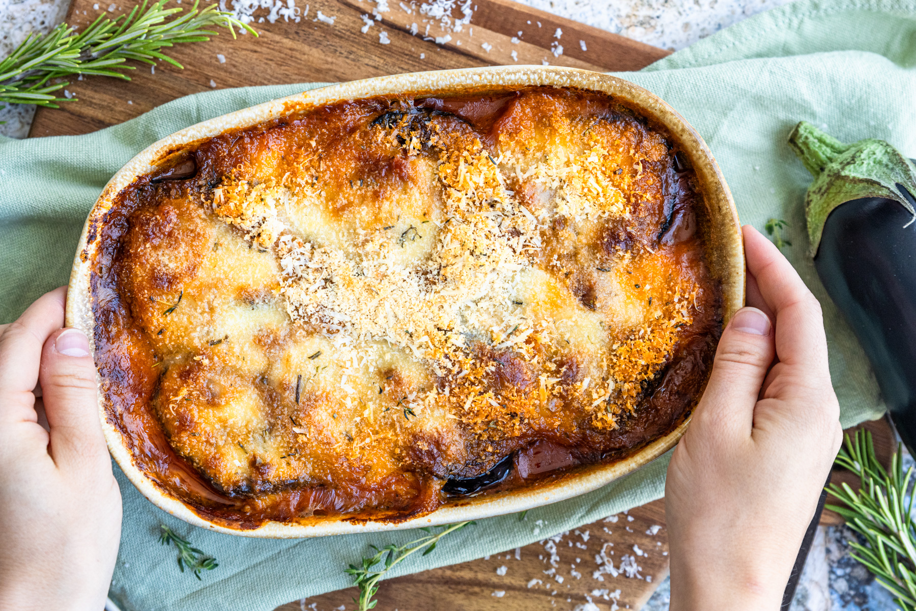 Auberginenauflauf mit Hackfleisch