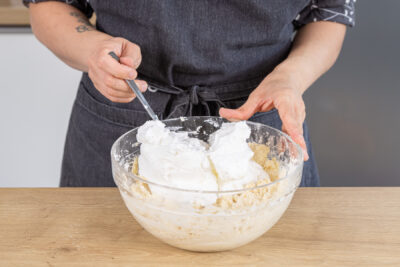 Eischnee unterheben
