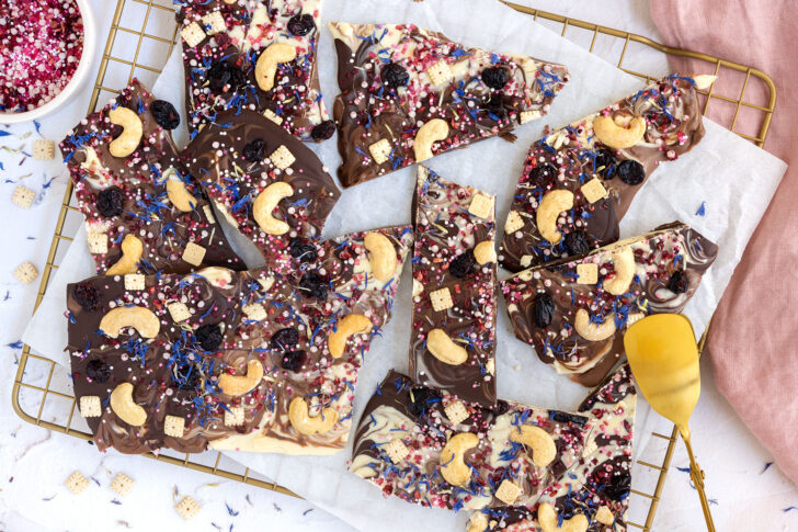 Bruchschokolade aus dem Backofen