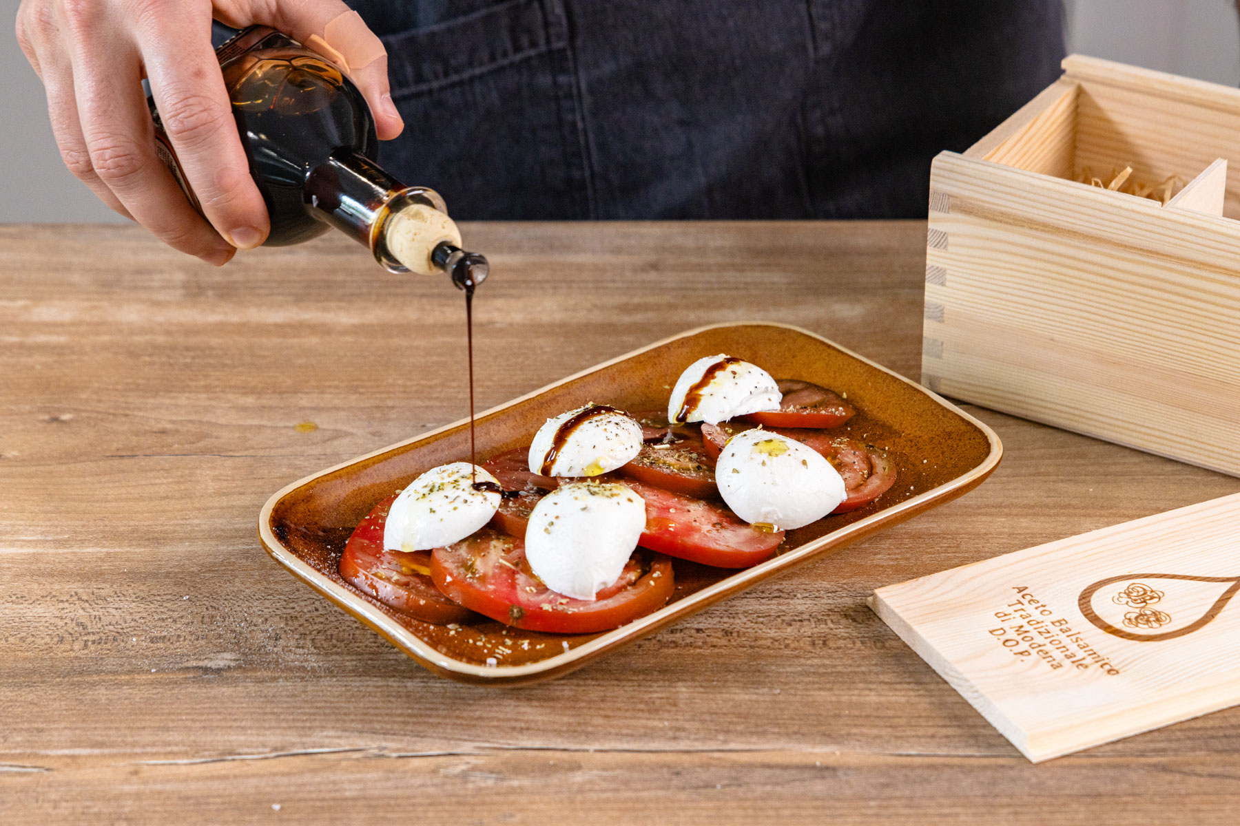 Balsamico darüber träufeln