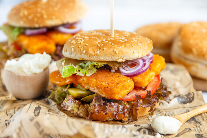 Fischstäbchen-Burger