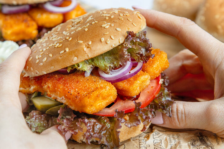 Fischstäbchen-Burger