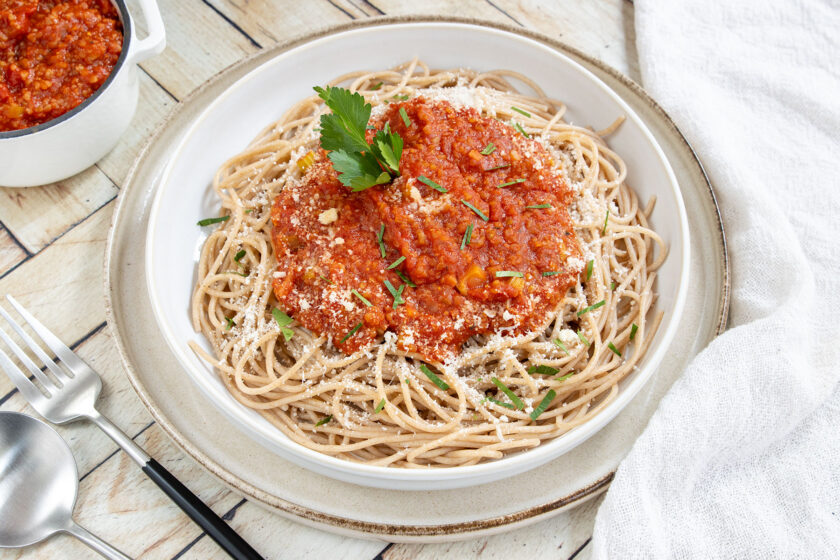 Grünkern-Bolognese