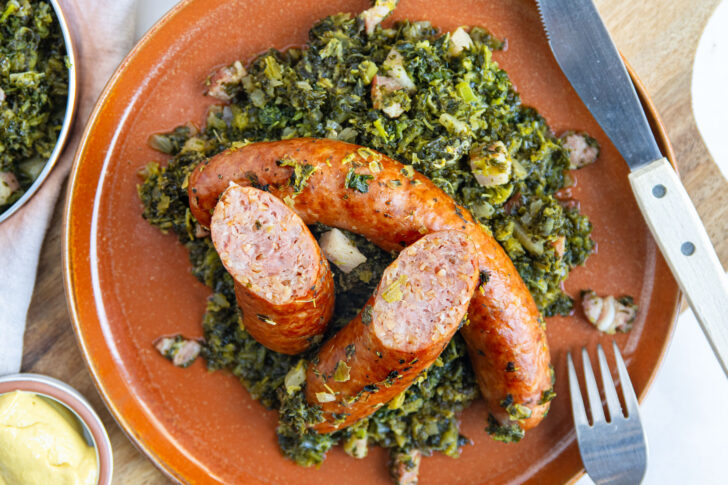 Grünkohl mit Bregenwurst
