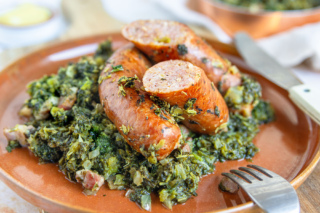 Grünkohl mit Bregenwurst