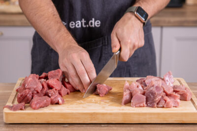 Fleisch würfeln