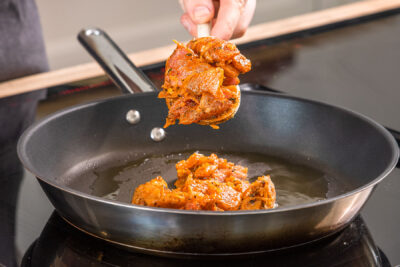 Gyrosfleisch anbraten