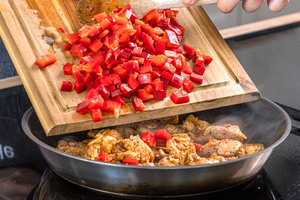Paprika dazugeben