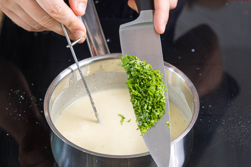 Kabeljau im Backofen mit Senfsauce | Rezept