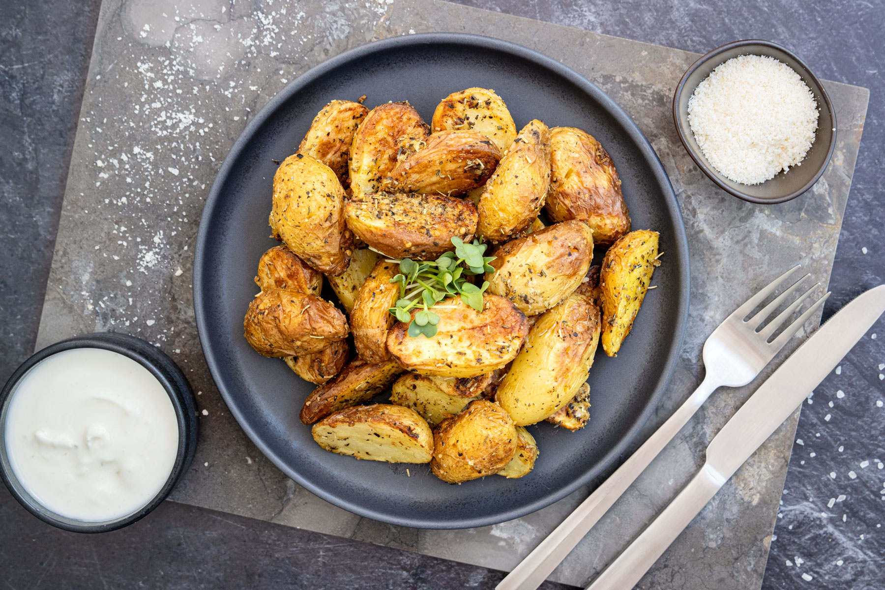 Kartoffeln aus der Heißluftfritteuse