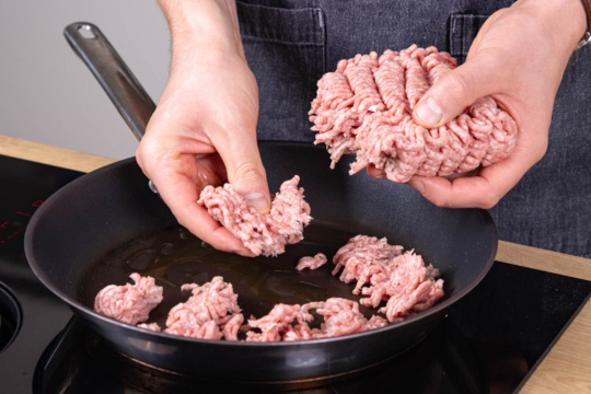 Hackfleisch anbraten