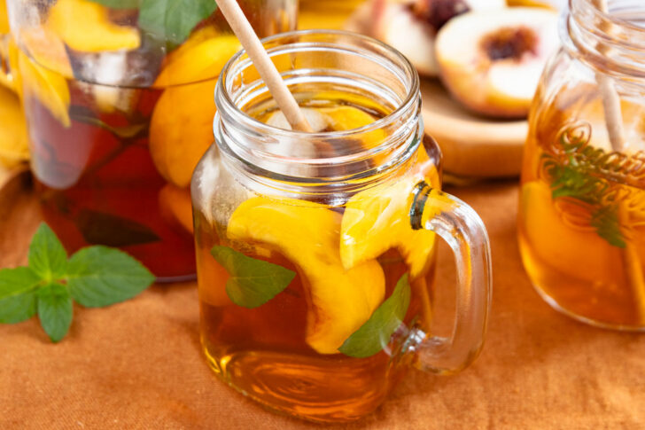 Pfirsich-Eistee selber machen