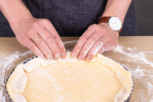 Quiche Rand formen