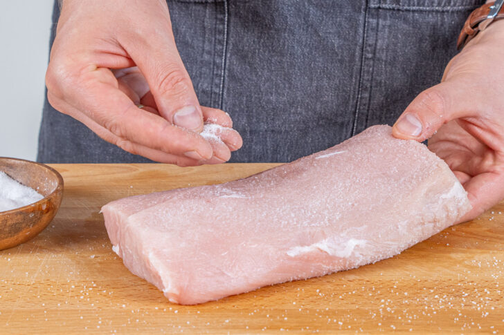 Fleisch salzen