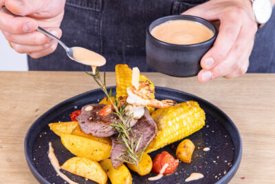 Surf & Turf anrichten